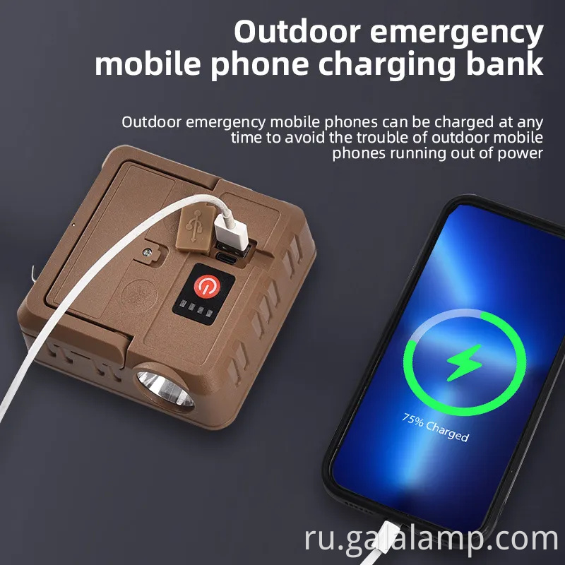 Аккумуляруемая лампочка для кемпинга с USB Power for Adventures